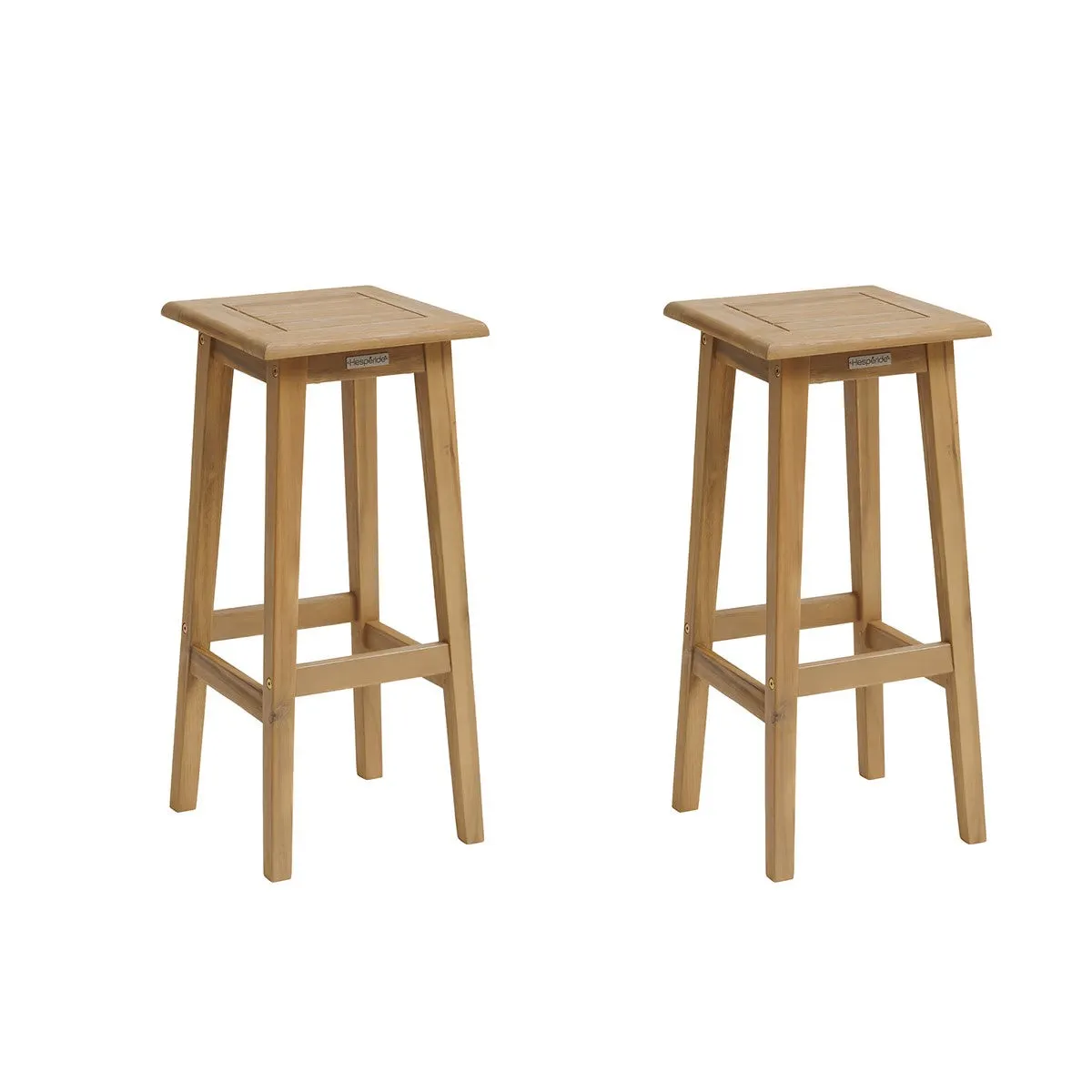 Tabourets hauts de jardin TIWI Acacia