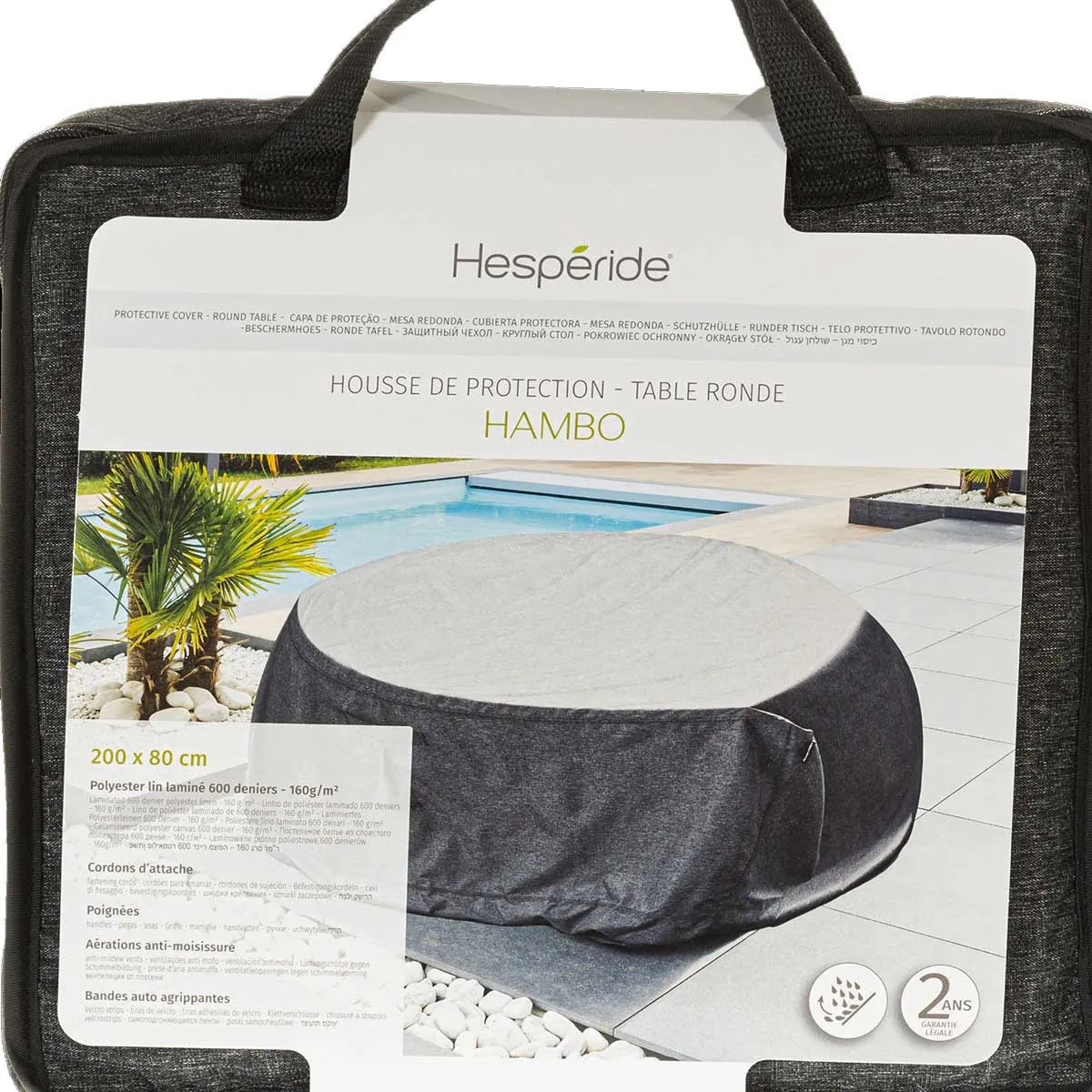 Housse de protection HAMBO pour table ronde
