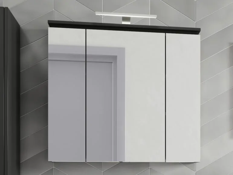 Armoire de toilette MODORI 3 portes gris