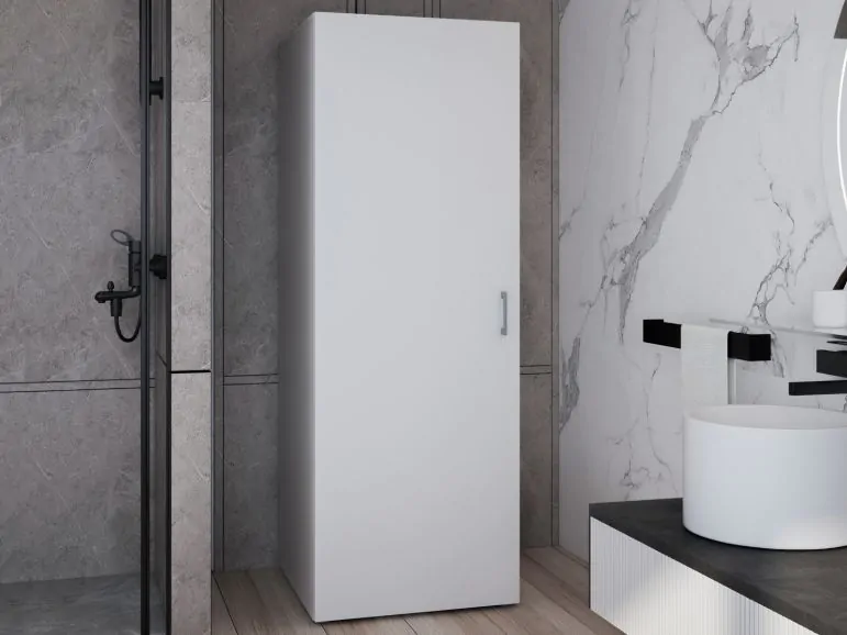 Armoire buanderie WASHING 1 porte blanc