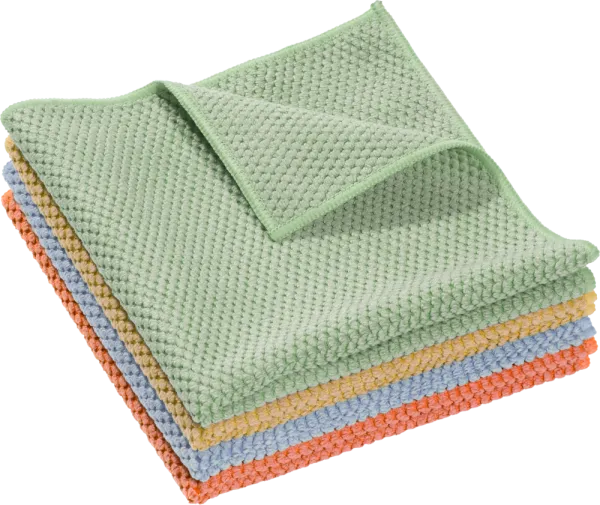 Lavettes MICROFIBRE 300 g/m² ECORESPONSABLE 38X40Cm CARTON DE 120 (24x5 sachets)