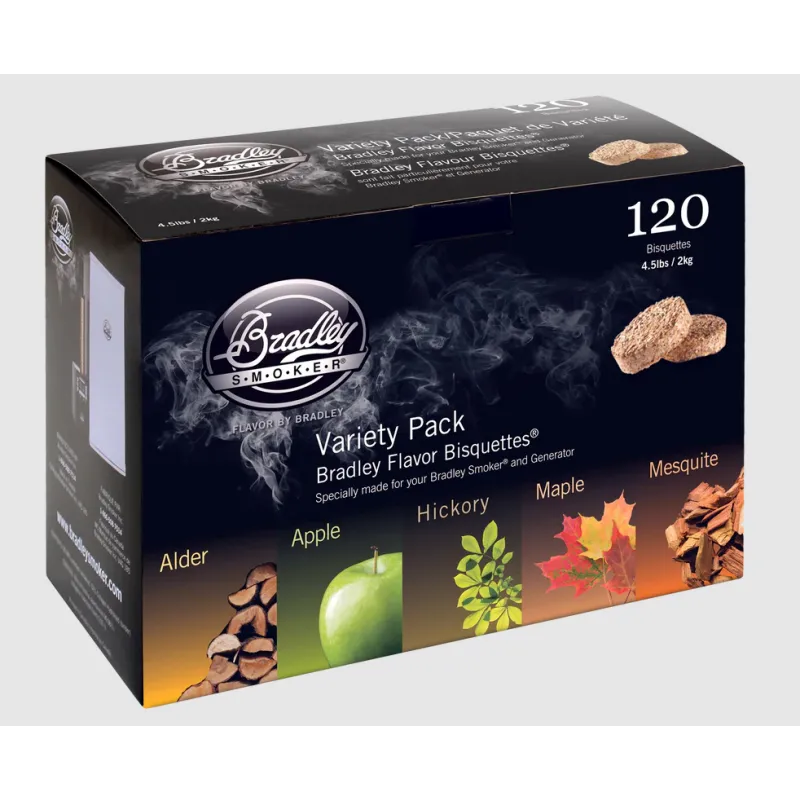 120 Bisquettes 5 Saveurs - Bradley Smoker