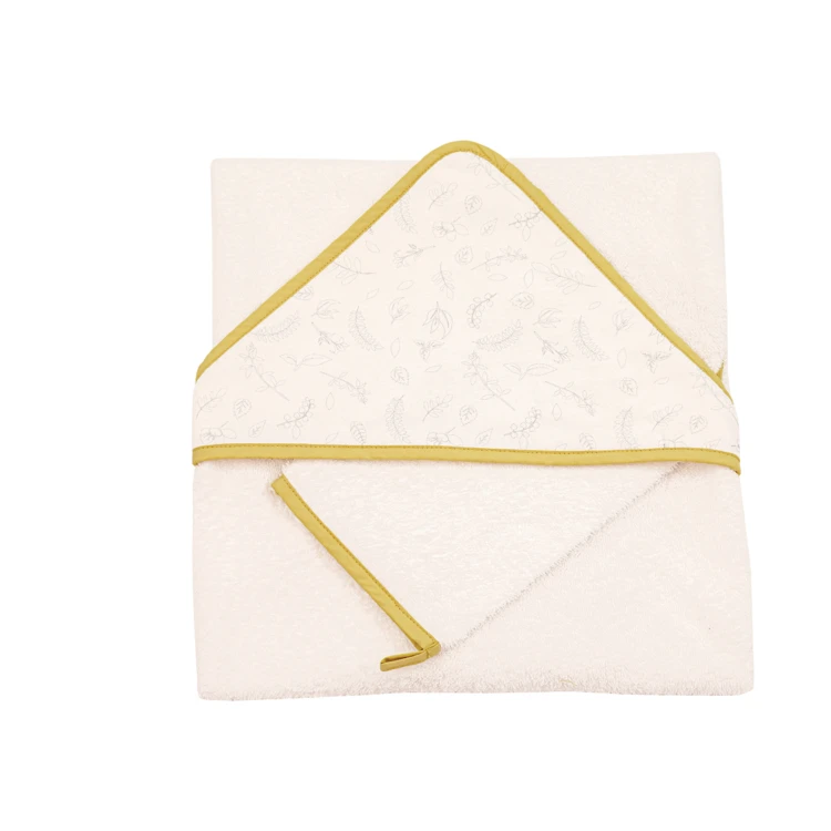 Set sortie de bain et gant Leafy