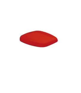 Couvercle pour support sac poubelle 120 L plastique rouge Gilac