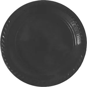 Assiettes rondes plastique 22cm x20 pièces réutilisable