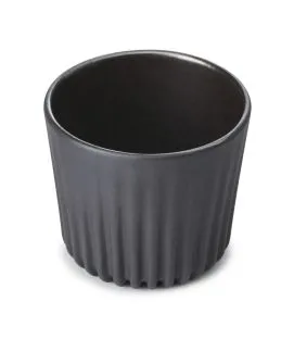Gobelet rond noir porcelaine culinaire 8 cl Ø 6 cm Pekoe Revol