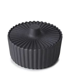 Sucrier rond noir porcelaine culinaire 10 cl Ø 9 cm Pekoe Revol