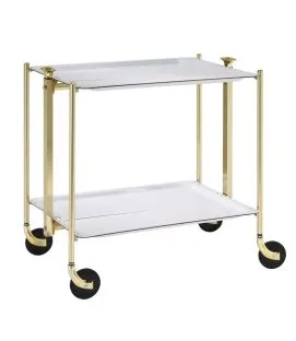 Table roulante or aluminium Platex