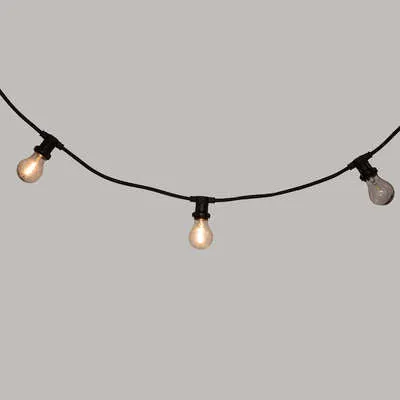 Guirlande extérieure 10 ampoules en verre avec prise secteur