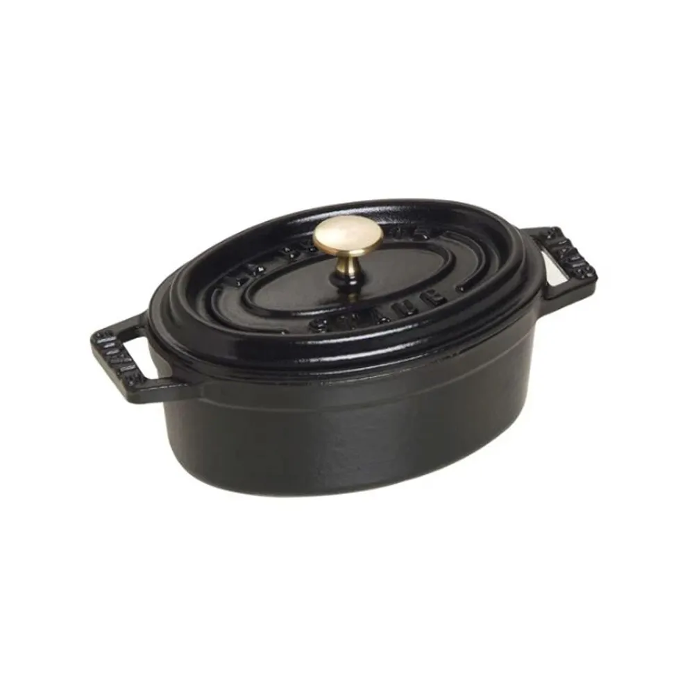 2 mini cocottes en fonte 11cm Staub - 2 coloris