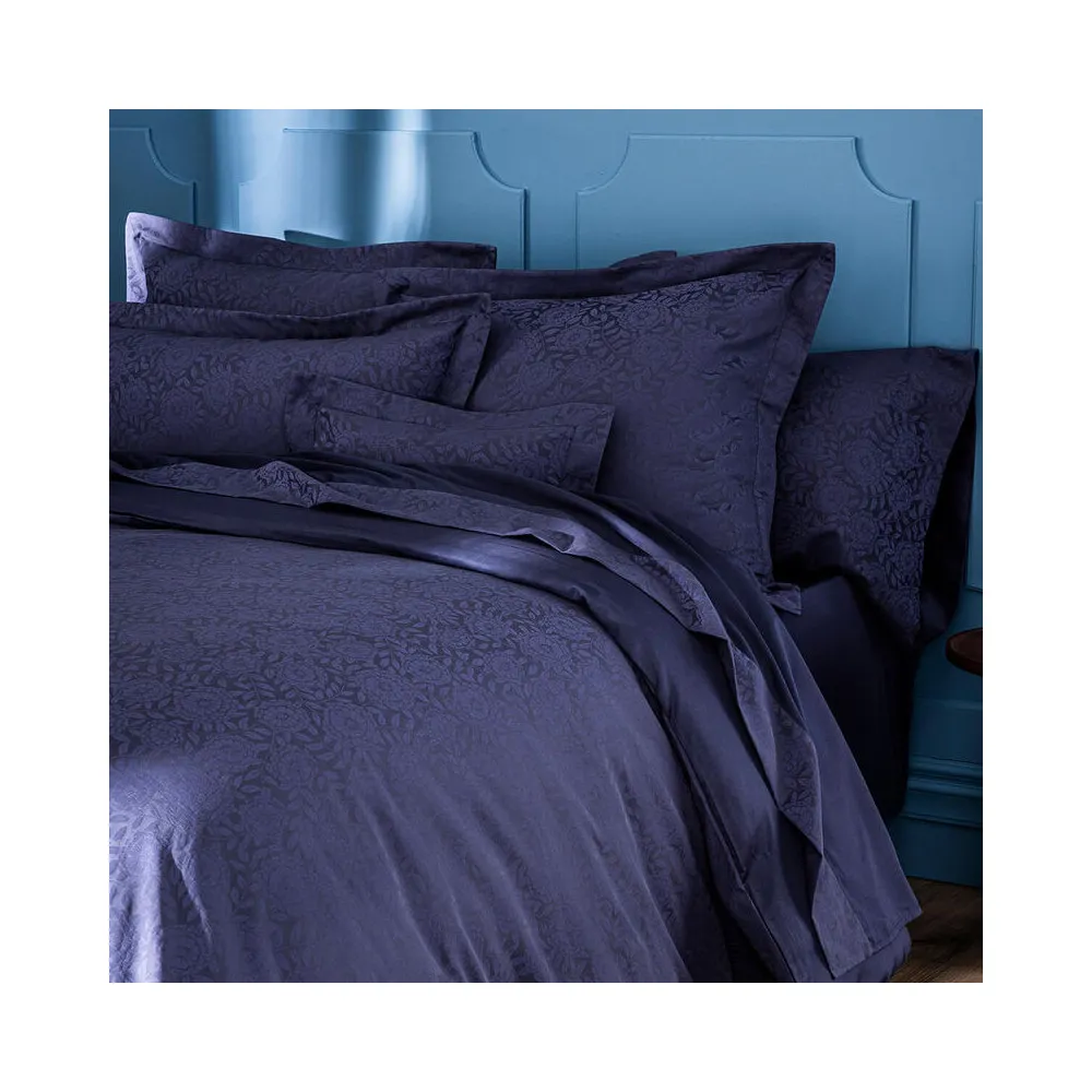 2 taies d'oreiller Flora Encre Le Jacquard Français coton - 2 dimensions