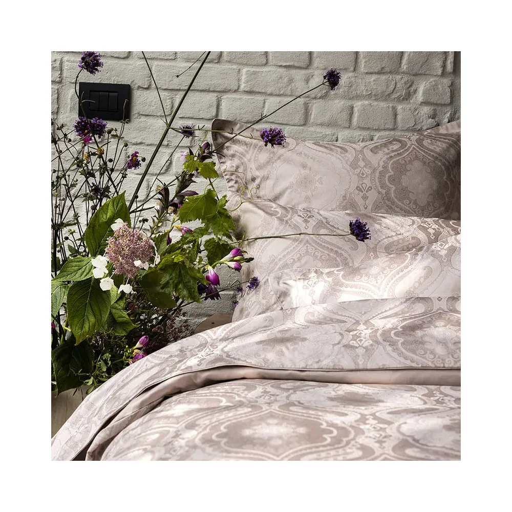 2 taies d'oreiller Shalimar rosé Alexandre Turpault - 2 dimensions