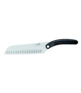 Couteau santoku 25 cm inox ABS crantée Premium Deglon