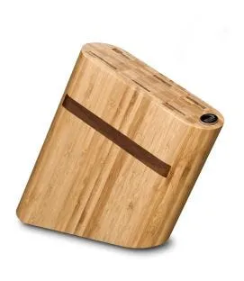 Bloc couteaux vide 6 emplacements bambou 35x9x24 cm Deglon