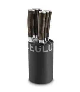 Bloc 6 couteaux polypropylène (pp) Ø 9 cm 14 cm Grande Table Deglon
