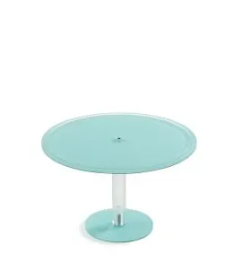 Piédestal résine Nacryl® bleu lagon Ø 33 cm 21 cm Mealplak