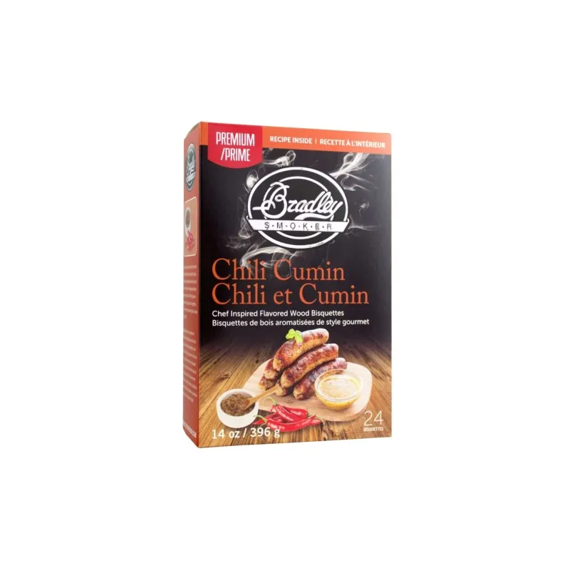 48 Bisquettes Premium Piment Cumin - Bradley Smoker