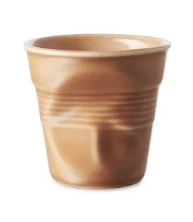 Gobelet à expresso terre de sienne porcelaine culinaire 8 cl Ø 6,5 cm Froisse Revol