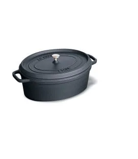 Cocotte fonte d'acier Sans revêtement Avec couvercle 23x19,7x14,1 cm 2,35 L Staub
