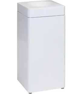 Collecteur acier 40 L blanc Probbax
