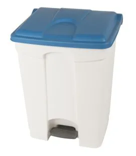 Collecteur à pédale plastique 70 L blanc Probbax