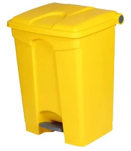 Collecteur à pédale plastique 70 L jaune Probbax