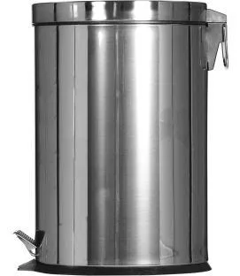Collecteur à pédale inox 12 L argent Probbax