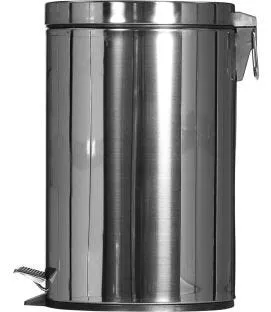 Collecteur à pédale inox 20 L argent Probbax