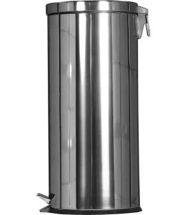Collecteur à pédale inox 30 L argent Probbax