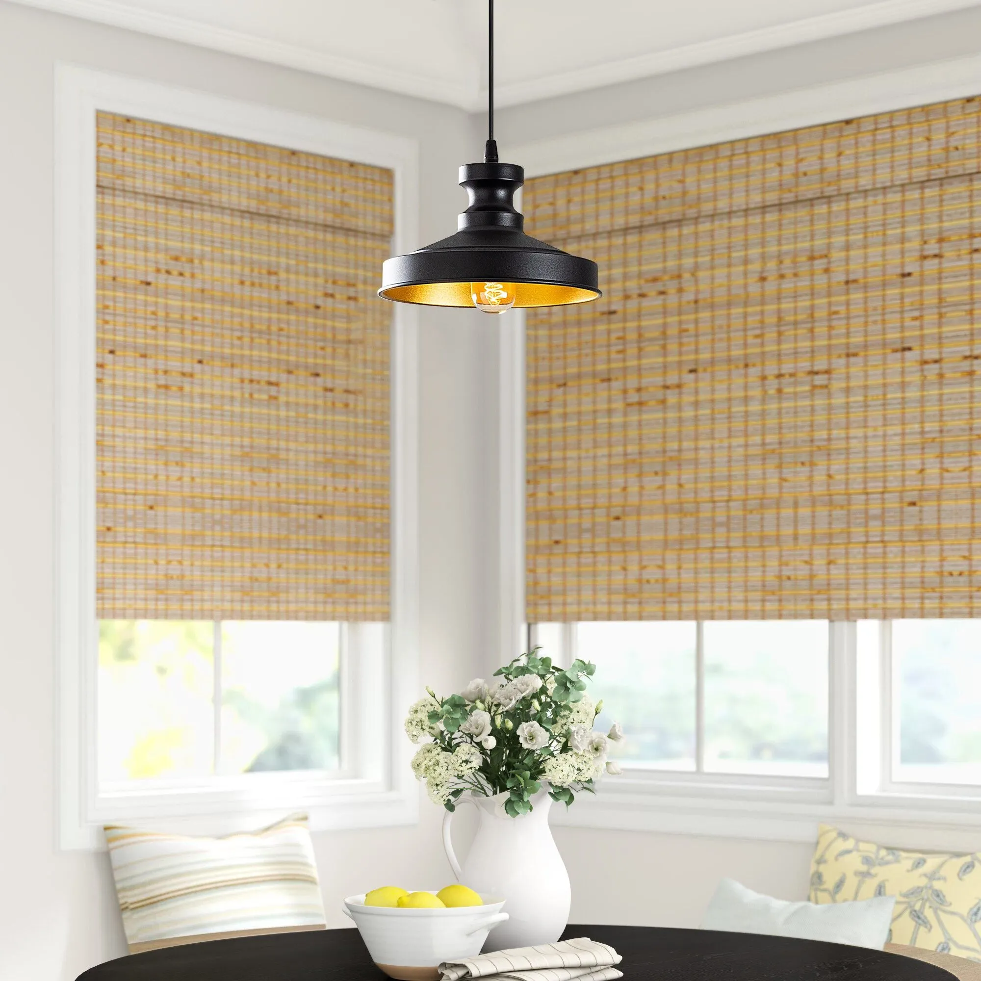 Lustre Sheen | 22x22cm | 109cm Hauteur | IP20 | Noir