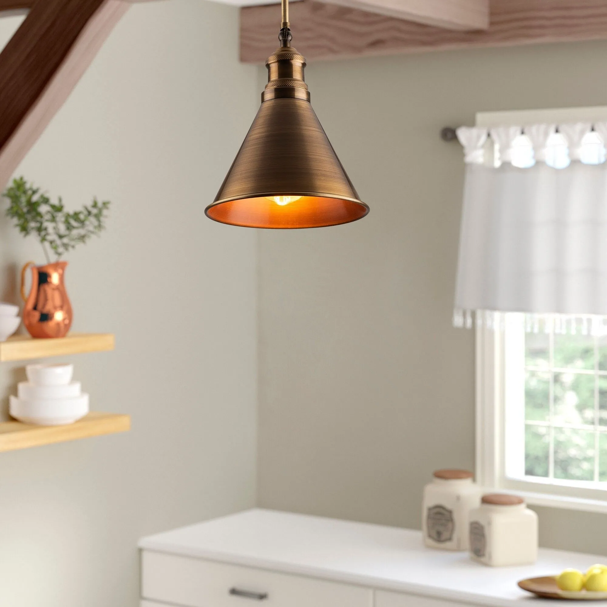 Lustre Vintage Noor | 20x40 cm | Corps en métal