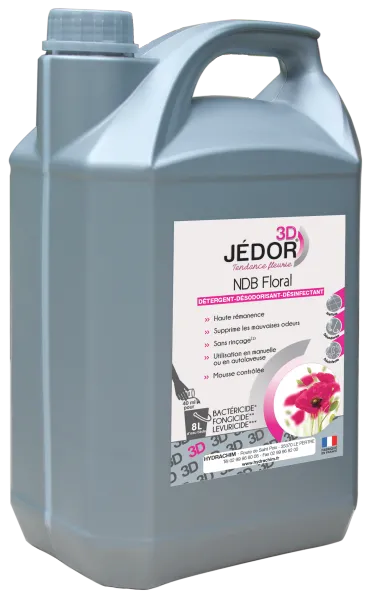 Jedor 3D Detergent -Le Bidon De 5 Litres Parfum Au Choix( Floral,Pamplemousse,Citron Vert,Ambiance)
