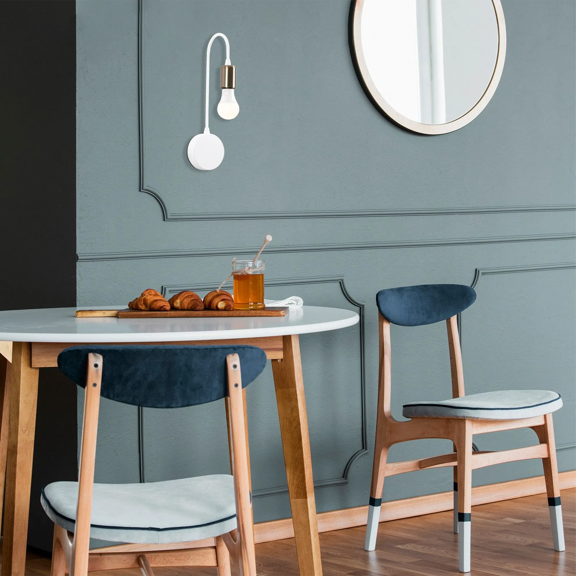 Baston Applique | CORPS EN MÉTAL | Blanc