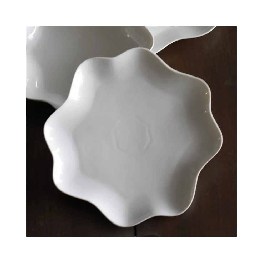 6 assiettes Champêtre porcelaine Jacques Pergay - 3 tailles