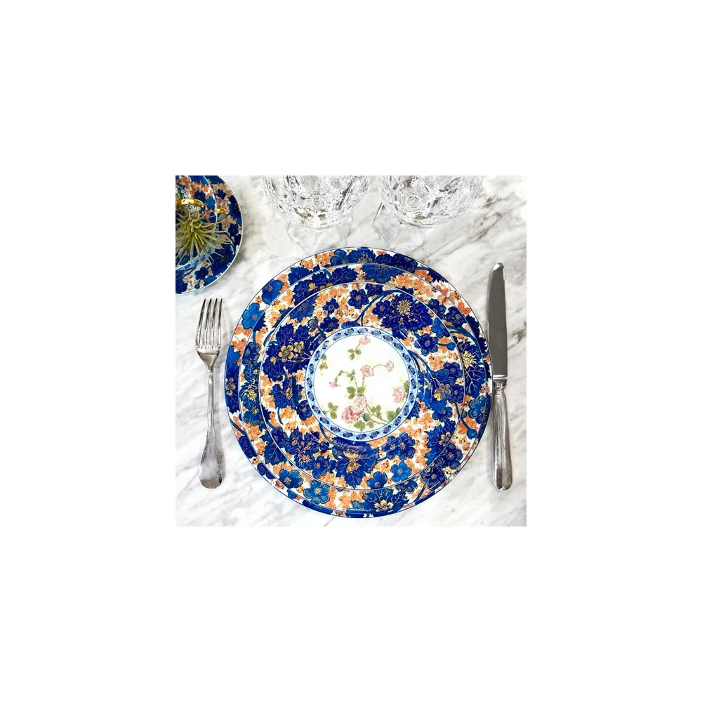 6 assiettes Dammouse Haviland - 5 diamètres