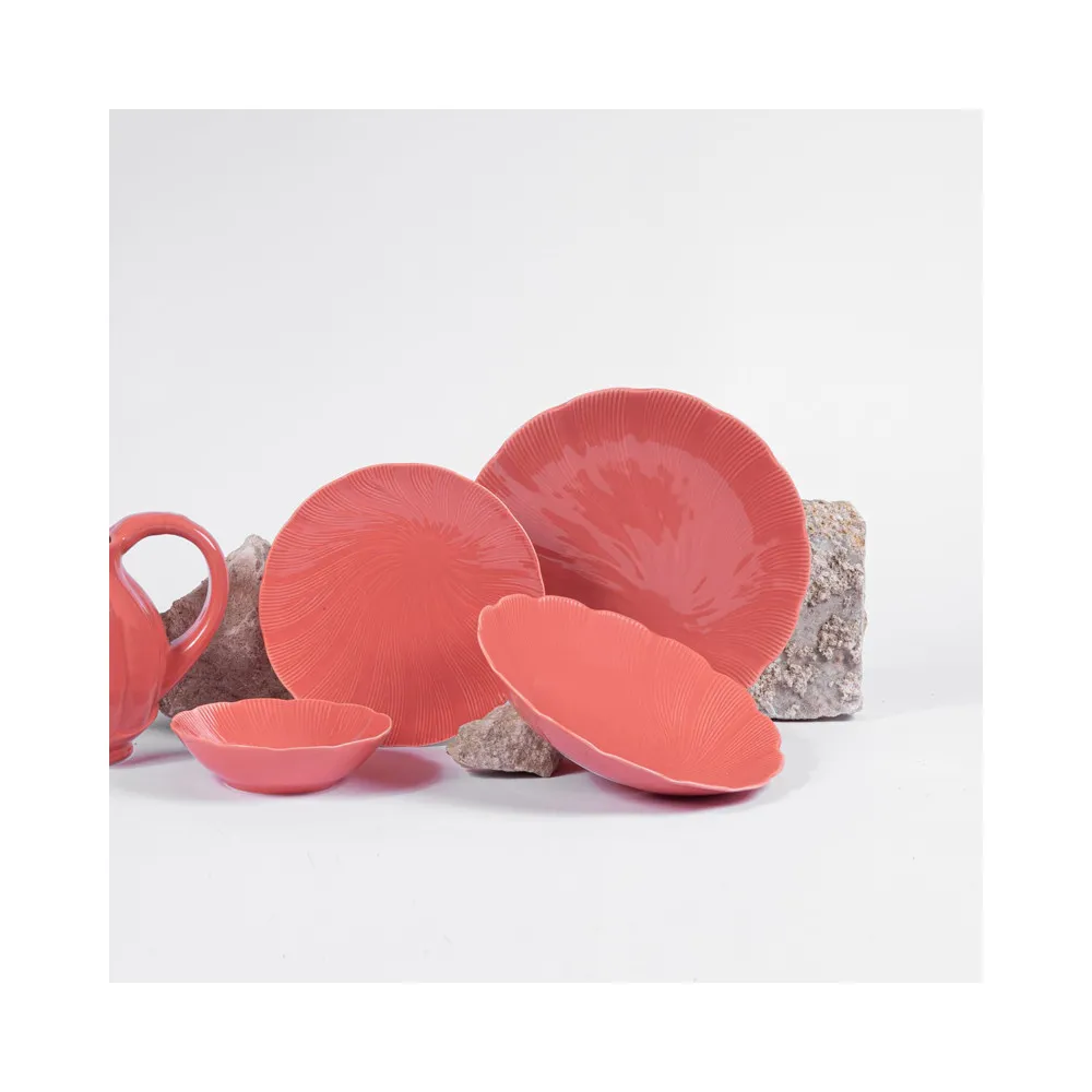 6 assiettes Tahiti Ogre la Fabrique - 5 coloris 4 tailles