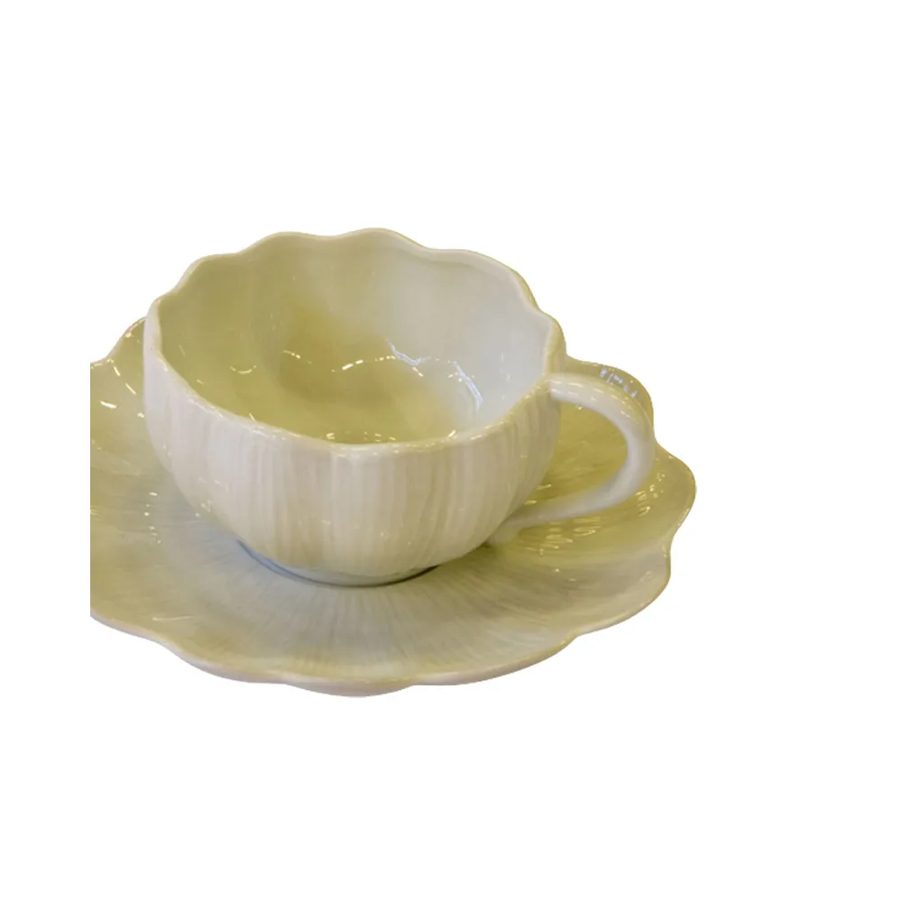 6 tasses et soucoupes Citrouille Jacques Pergay - 2 tailles