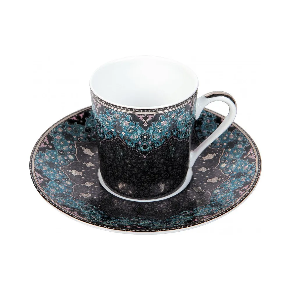 6 tasses soucoupes Dhara Deshoulières - 2 coloris - 2 dimensions