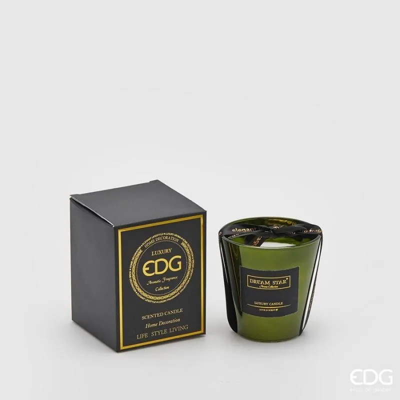 Bougie parfumée miroir EDG Enzo De Gasperi H7,5 D7,5 Cuir Patchouli