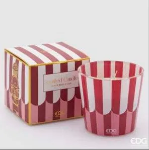 Bougie parfumée Cupcake EDG Enzo De Gasperi H12 D13,5 Rose noire et ou