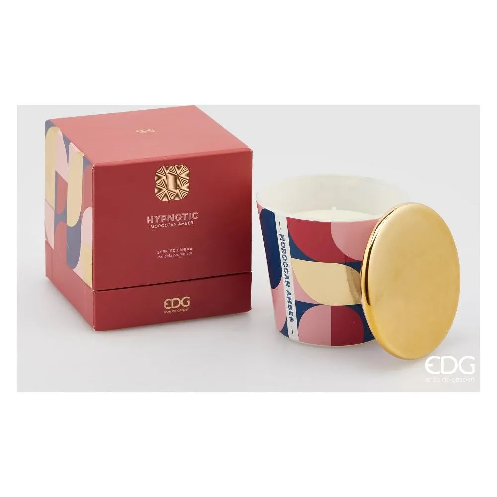 Bougie hypnotique EDG Enzo De Gasperi avec couvercle H9 Ambre marocain