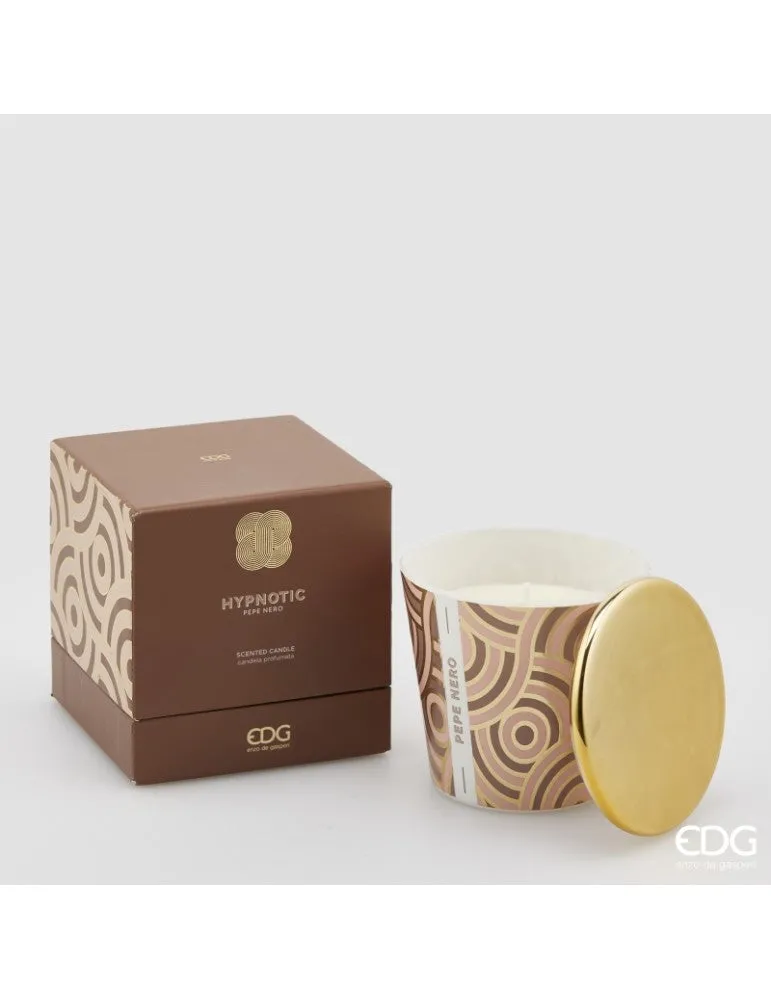 Bougie hypnotique EDG Enzo De Gasperi avec couvercle H9 Poivre noir