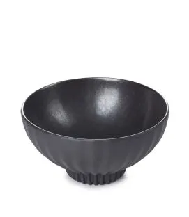 Bol rond noir porcelaine culinaire 30 cl Ø 12,3 cm Pekoe Revol