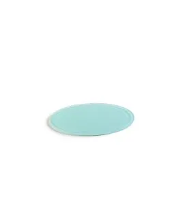 Plateau rond pour cloche résine Nacryl® bleu lagon Ø 23 cm 1 cm Mealplak