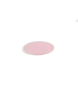 Plateau rond pour cloche résine Nacryl® rose Ø 33 cm 1 cm Mealplak