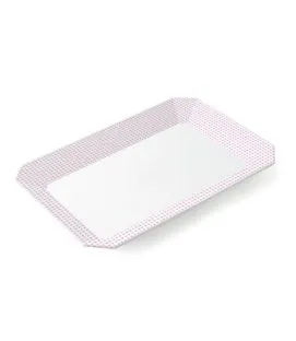 Plat de présentation mélamine Vichy 34x23x3 cm Plastorex
