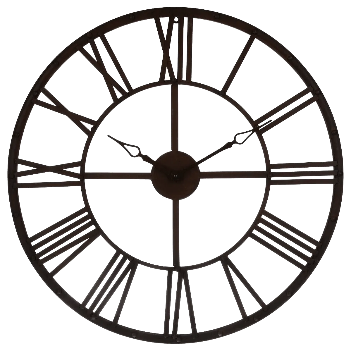 Horloge en métal GRÉGOIRE coloris brun - 4MURS