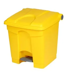 Collecteur à pédale plastique 30 L jaune Probbax