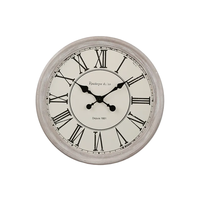 Horloge en bois CLOTHILDE coloris blanc - 4MURS