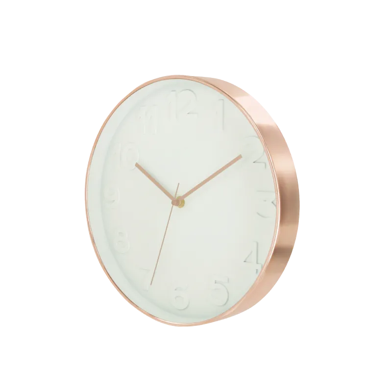 Horloge LAUGE coloris blanc et rose - 4MURS